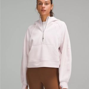 Lululemon Scuba Half Zip in Flush Pink